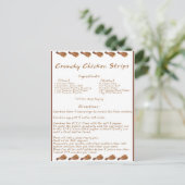 Crunchy Chicken Strips Briefkaart (Staand voorkant)