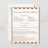 Crunchy Chicken Strips Briefkaart (Voorkant / Achterkant)