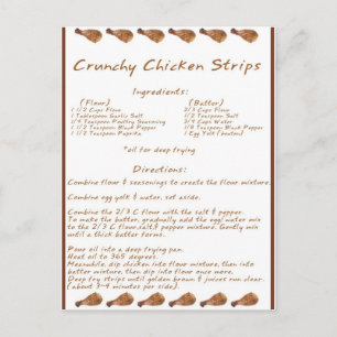 Crunchy Chicken Strips Briefkaart