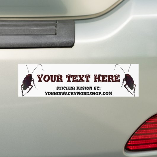 Crunchy Cockroach Bumpersticker (Op auto)