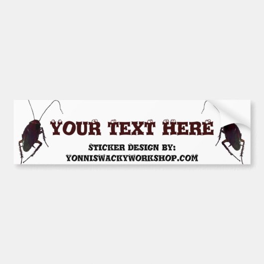 Crunchy Cockroach Bumpersticker (Voorkant)