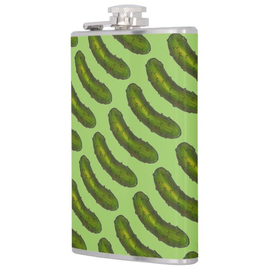 Crunchy Green Kosher Dill Deli Foodie Gift Heupfles (Links)