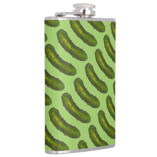 Crunchy Green Kosher Dill Deli Foodie Gift Heupfles (Rechts)