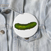 Crunchy Green Kosher Dill Deli Style Foodie Ronde Button 4,0 Cm (In situ)