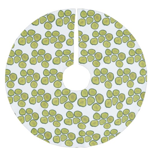 Crunchy Green Kosher Dill Pickle Chips Foodie Kerstboom Rok (Voorkant)