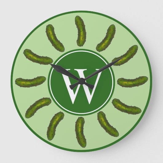 Crunchy Green Kosher Dill Pickle Foodie Kitchen Grote Klok (Voorkant)