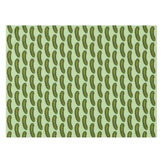 Crunchy Green Kosher Dill Pickle Foodie Kitchen Tafelkleed (Voorkant (Horizontaal))
