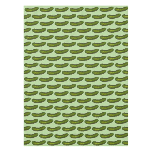 Crunchy Green Kosher Dill Pickle Foodie Kitchen Tafelkleed (Voorkant)