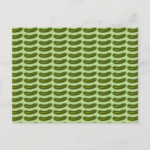 Crunchy Green Kosher Dill Pickle Print Foodie Briefkaart