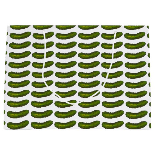 Crunchy Green Kosher Dill Pickle Sour Deli Pickles Large Cadeautasje (Voorkant)