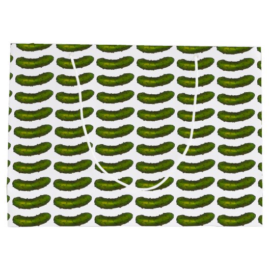 Crunchy Green Kosher Dill Pickle Sour Deli Pickles Large Cadeautasje (Achterkant)