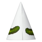 Crunchy Green Kosher Dill Sour Pickle Foodie Feesthoedjes (Achterkant)