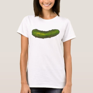Crunchy Green Kosher Dill Sour Pickle Foodie Food T-shirt