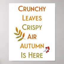 Crunchy Leaves Crispy Air Autumn is hier //