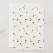 Crunchy Munchy Bunny Birthday Party Funny Cute Kin Kaart (Achterkant)