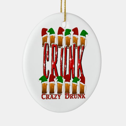 CRUNK - Crazy Drunk Keramisch Ornament (Rechts)