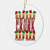 CRUNK - Crazy Drunk Keramisch Ornament (Links)