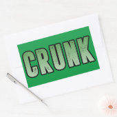 Crunk, Grappig slang woord Rechthoekige Sticker (Envelop)