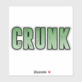 Crunk, Grappig slang woord Sticker (Vel)