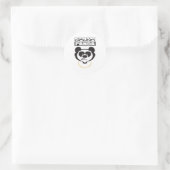 Crunk Panda Ronde Sticker (Tas)