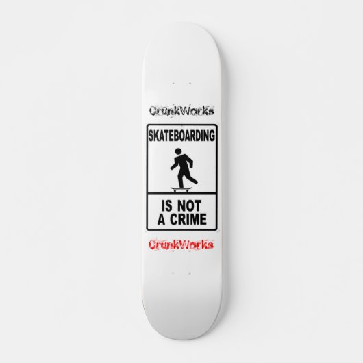 CrunkWorks-Skateboards Persoonlijk Skateboard (Voorkant)