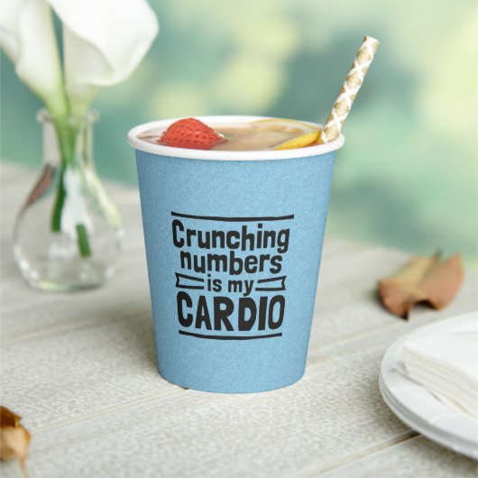 Crunning Numbers is mijn hart Papieren Bekers (Insitu)