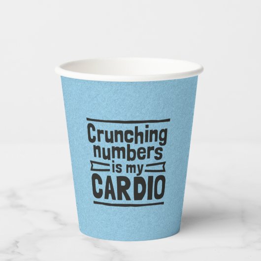 Crunning Numbers is mijn hart Papieren Bekers (Voorkant)
