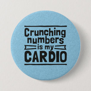 Crunning Numbers is mijn hart Ronde Button 7,6 Cm
