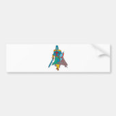 Crusader Bumpersticker (Voorkant)
