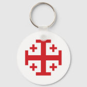Crusader Cross Sleutelhanger (Voorkant)