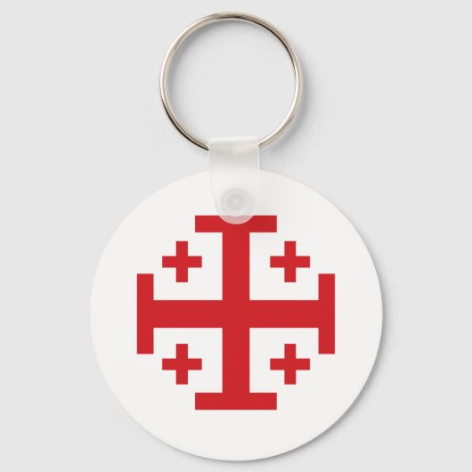 Crusader Cross Sleutelhanger (Voorkant)