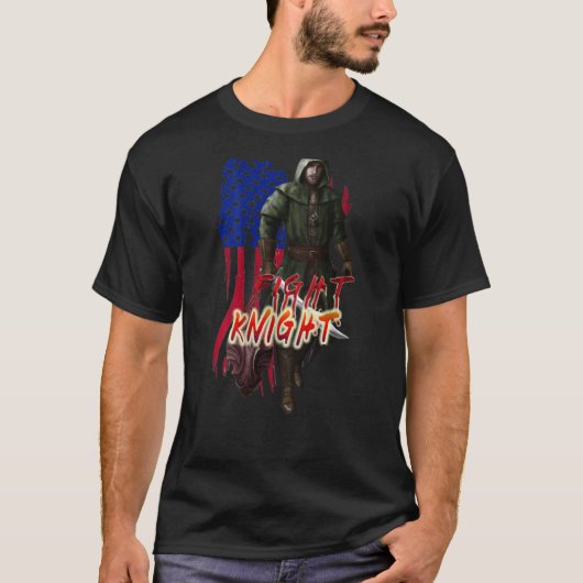 Crusader I Fear No Evil Knight Templar Warrior Of  T-shirt (Voorkant)