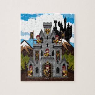 Crusader Knachten en Castle Puzzle Legpuzzel