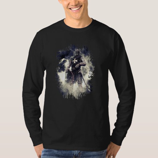 Crusader Knachten Templar Crusade Knachten T-shirt (Voorkant)
