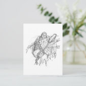 Crusader Knight Briefkaart (Staand voorkant)