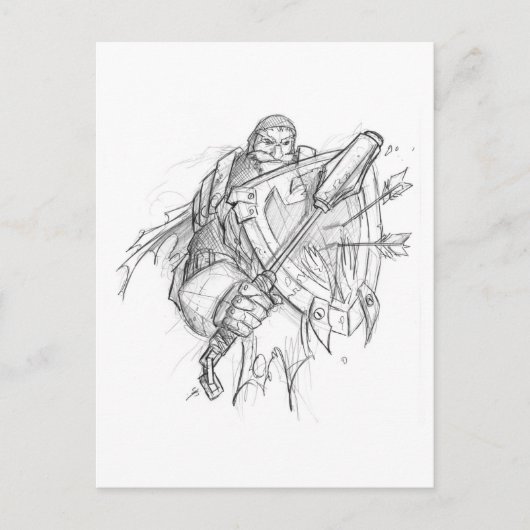Crusader Knight Briefkaart (Voorkant)