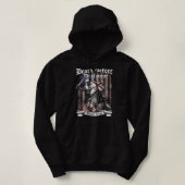 Crusader Knight Templar Warrior of God Ik vrees da Hoodie (Design voorkant)