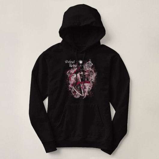 Crusader Knight Templar Warrior of God vecht tegen Hoodie (Design voorkant)