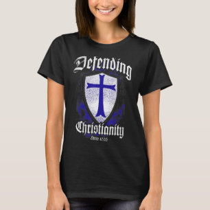 Crusader Knight Templar Warrior of God verdedigt T-shirt