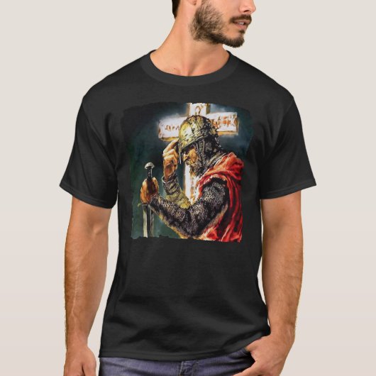 Crusader Knight Usyk Champion Classic T-shirt (Voorkant)