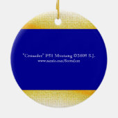 "Crusader" P51 Mustang © 2009 S.J. Keramisch Ornament (Achterkant)