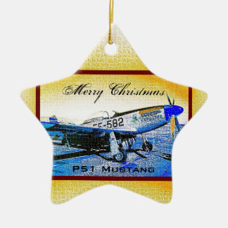 "Crusader" P51 Mustang © 2009 S.J. Keramisch Ornament