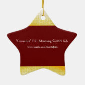 "Crusader" P51 Mustang © 2009 S.J. Keramisch Ornament (Achterkant)