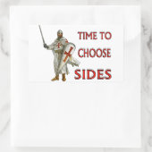CRUSADER RECHTHOEKIGE STICKER (Tas)