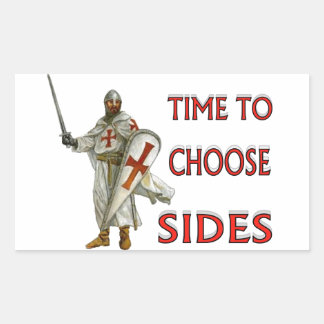 CRUSADER RECHTHOEKIGE STICKER