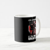 Crusader The Good is unangst Fight Evil Knight T Koffiemok (Voorkant rechts)