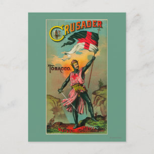 Crusader Tobacco Label Petersburg, VA Briefkaart