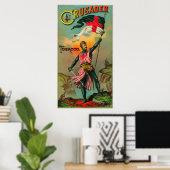 Crusader Tobacco Label Petersburg, VA Poster (Thuiskantoor)