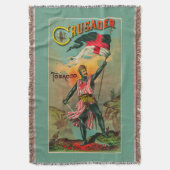 Crusader Tobacco LabelPetersburg, VA Deken (Voorkant Verticaal)