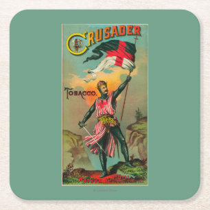 Crusader Tobacco LabelPetersburg, VA Kartonnen Onderzetters